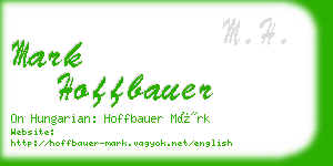 mark hoffbauer business card